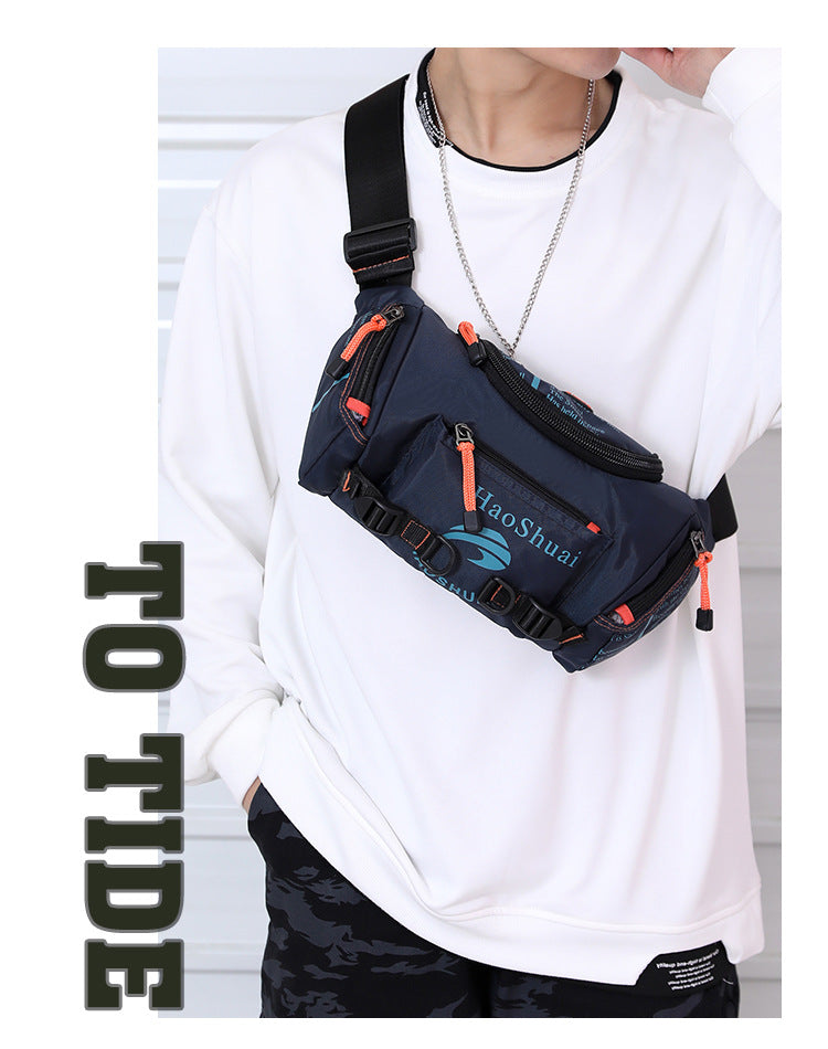 New Multifunctional Outdoor Waist Bag Sports Men's Shoulder Crossbody Bag Waterproof Chest Bag Cycling Climbing Large Capacity Waist Bag