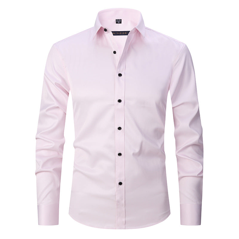 Men's Slim Fit Stretch Long-Sleeve Shirt – Plus Size Available