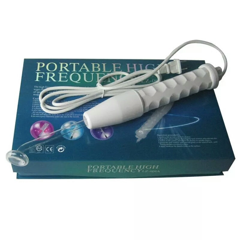 Handheld Red Light Purple Electric Therapy Beauty Device for Facial Care and Ozone Therapy