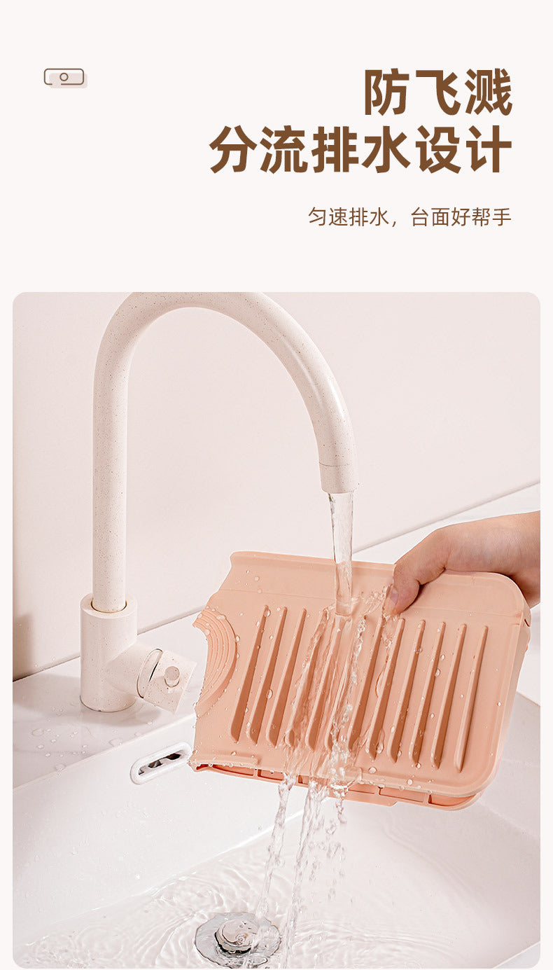 Silicone Faucet Drain Pad – Leak-Proof Anti-Slip Kitchen Sink Mat