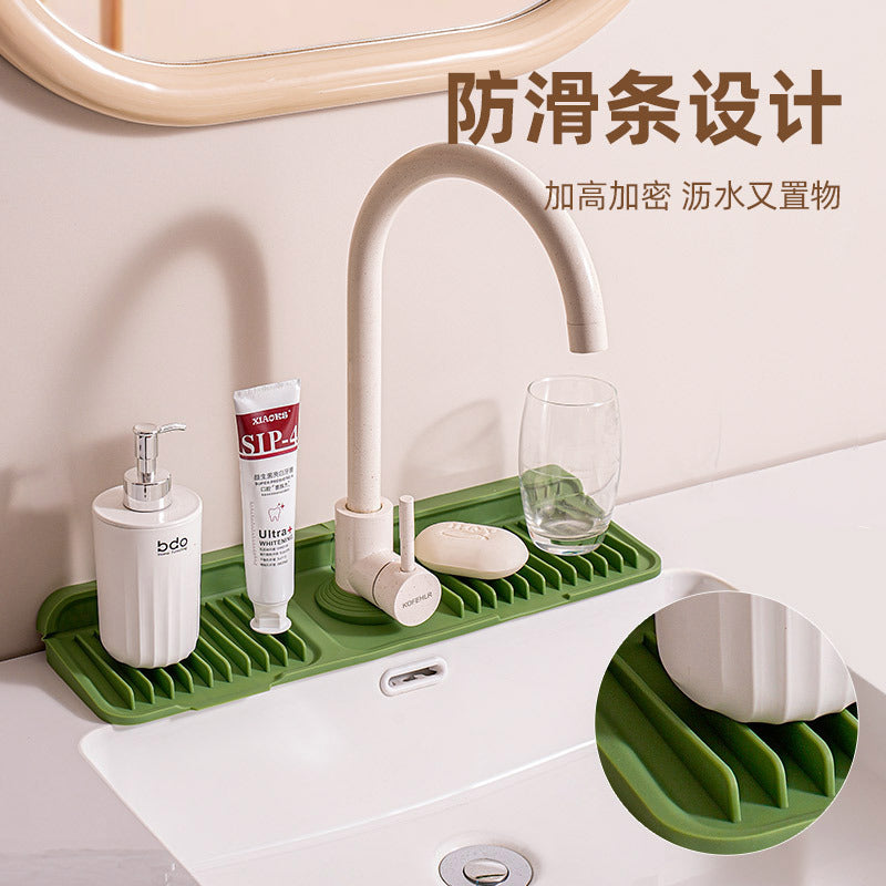 Silicone Faucet Drain Pad – Leak-Proof Anti-Slip Kitchen Sink Mat