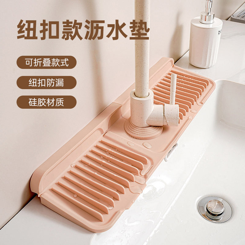 Silicone Faucet Drain Pad – Leak-Proof Anti-Slip Kitchen Sink Mat