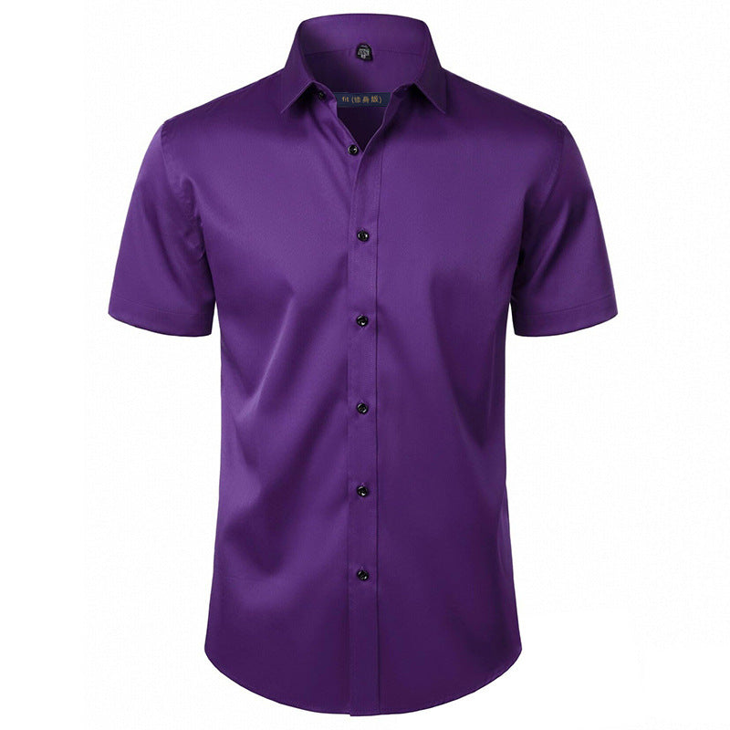 Men's Slim Fit Stretch Long-Sleeve Shirt – Plus Size Available